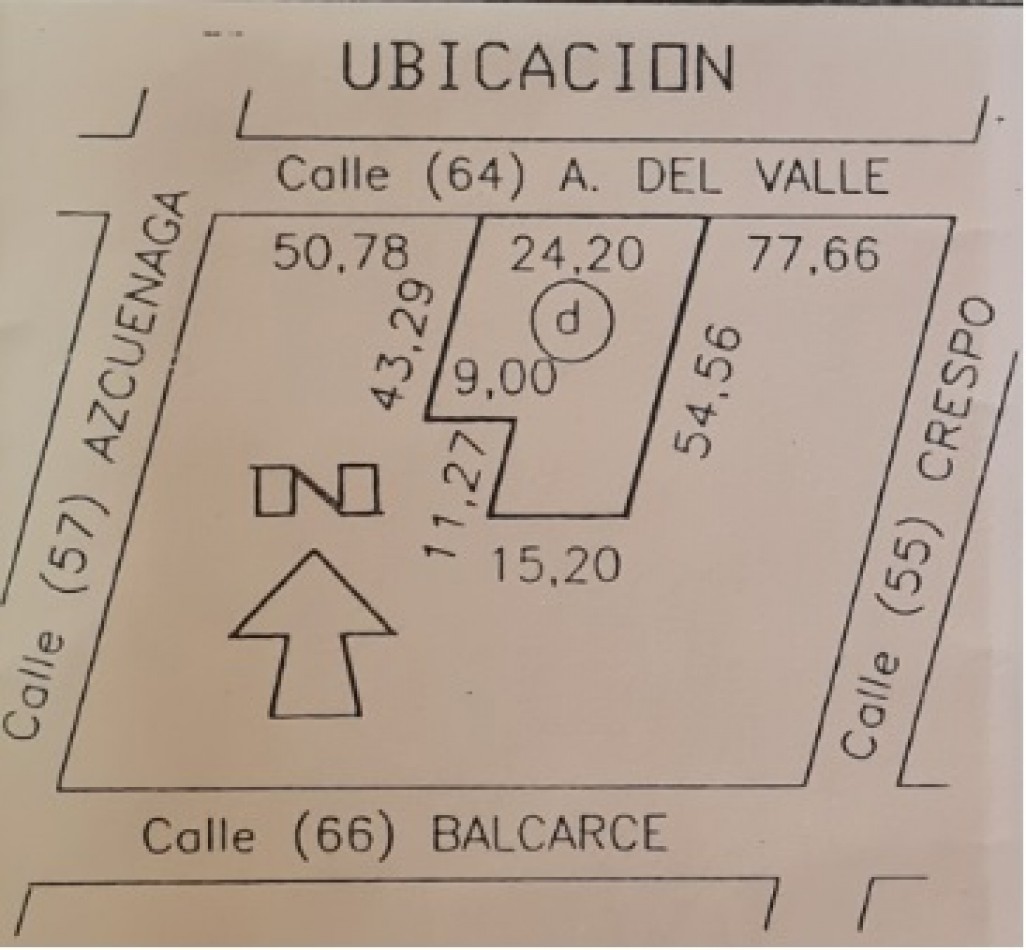 CASA A REFACCIONAR SOBRE TERRENO GRANDES DIMENSIONES 